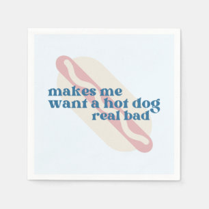 Serviette En Papier Serviettes Hot Dog Party