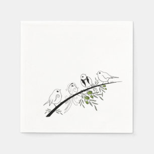 Serviette En Papier Serviettes Inséparables
