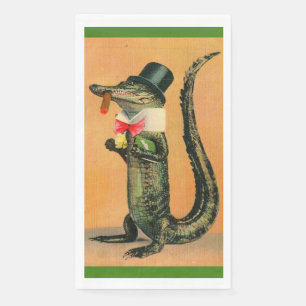Serviette En Papier Serviettes invité M. Alligator