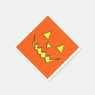Serviette En Papier Serviettes Jack-O-Lantern Pour La Fête D'Halloween