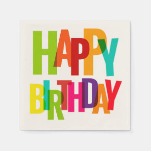 Serviette En Papier Serviettes Joyeux Anniversaire