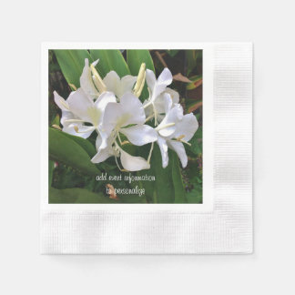 Serviette En Papier Serviettes Lily blanches