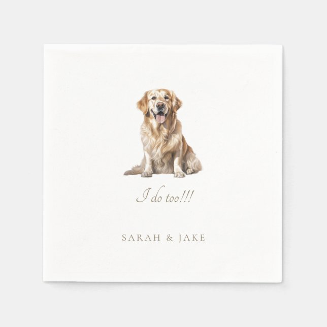 Serviette En Papier Serviettes Mariage pour animaux domestiques person (Devant)