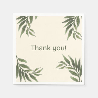 Serviette En Papier serviettes mariages à thème olive