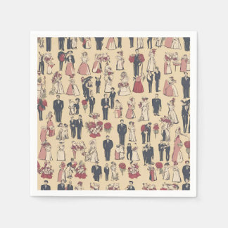 Serviette En Papier Serviettes mariages amusantes