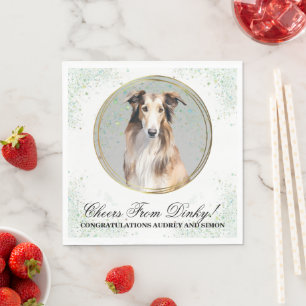 Serviette En Papier Serviettes Mariages De Chien Borzoi Avec Chiens Ph
