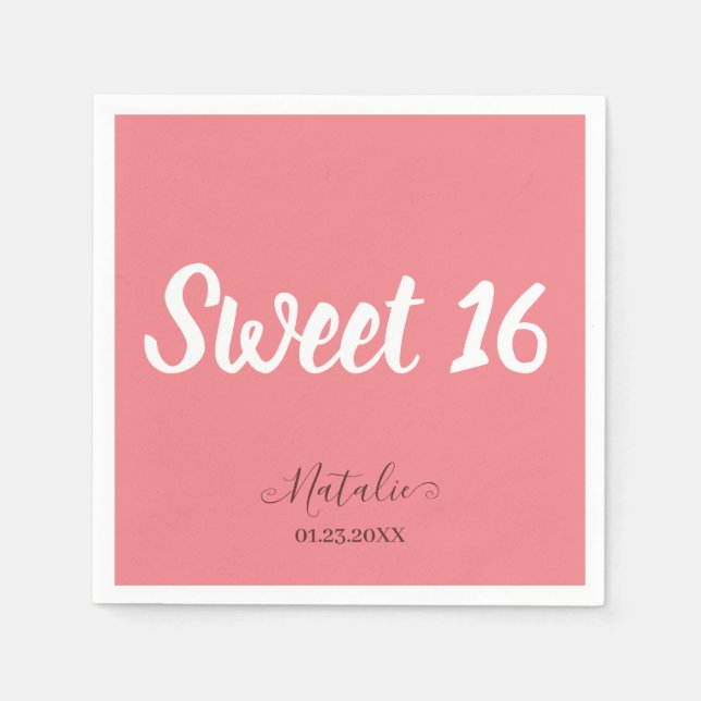 Serviette En Papier Serviettes minimalistes 16 parties (Devant)
