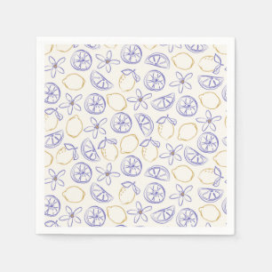 Serviette En Papier Serviettes Motif citron