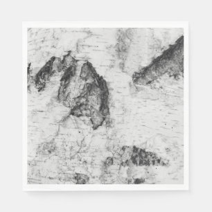 Serviette En Papier Serviettes motifs en écorce de bouleau