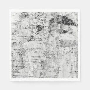 Serviette En Papier Serviettes motifs en écorce de bouleau