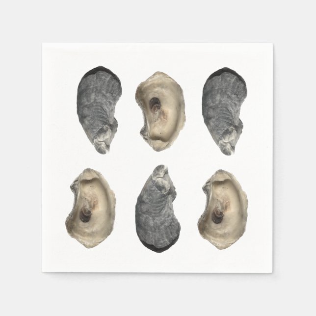 Serviette En Papier Serviettes Oyster Shell (Devant)