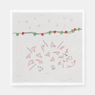 Serviette En Papier Serviettes père Noël hathog