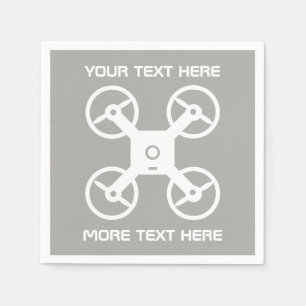 Serviette En Papier Serviettes personnalisées avec logo de drone