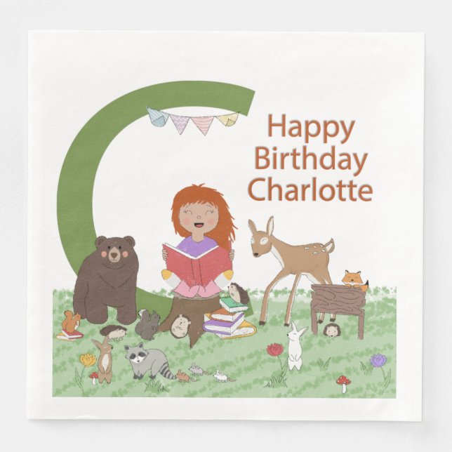 Serviette En Papier Serviettes Personnalisées Pour Anniversaire (Devant)