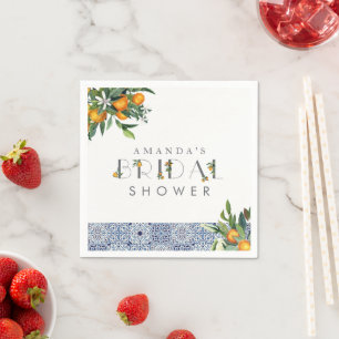 Serviette En Papier Serviettes personnalisées pour Baby Shower Citron