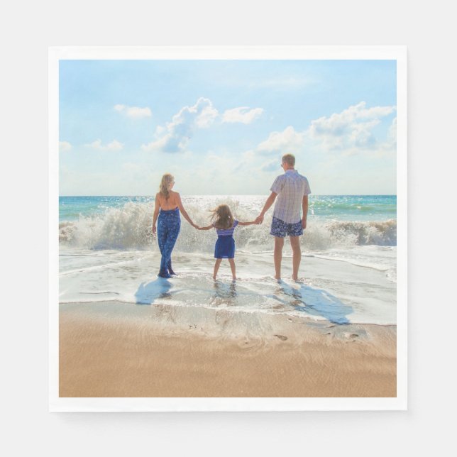 Serviette En Papier Serviettes photo personnalisées avec vos photos pr (Devant)