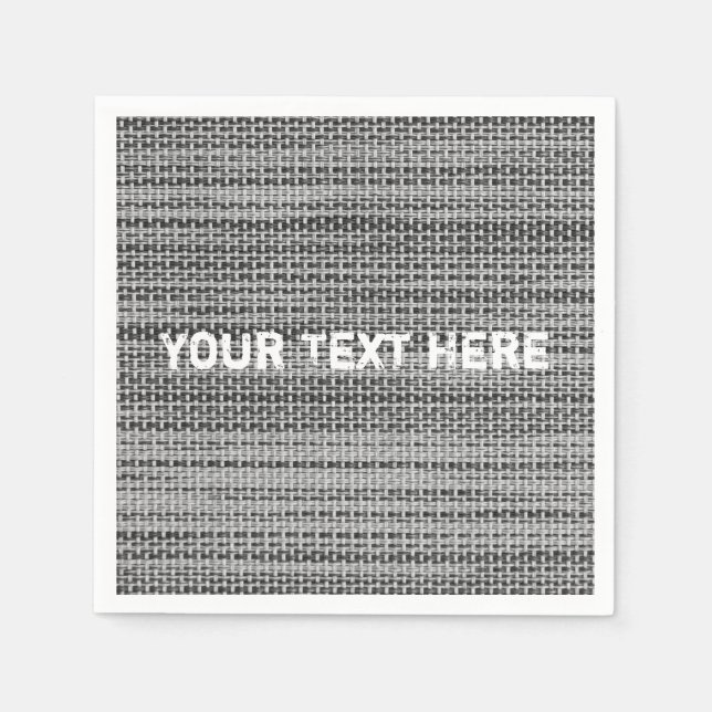 Serviette En Papier Serviettes pliées avec texte personnalisé (Devant)