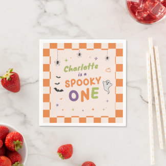 Serviette En Papier Serviettes pour 1er anniversaire Halloween Spooky