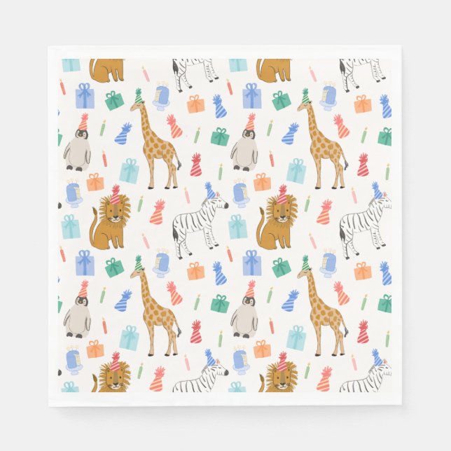 Serviette En Papier Serviettes pour animaux de fête (Devant)