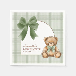 Serviette En Papier Serviettes pour Baby Shower avec ours en peluche P