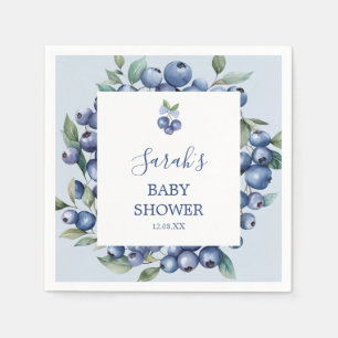 Serviette En Papier Serviettes pour Baby Shower Blueberry
