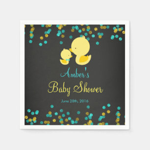 Serviette En Papier Serviettes pour Baby Shower Canard en Caoutchouc s