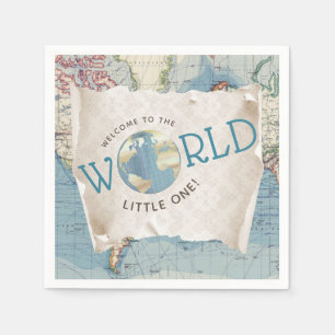 Serviette En Papier Serviettes pour Baby Shower carte vintage