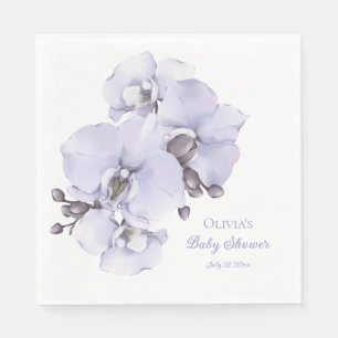 Serviette En Papier Serviettes pour Baby Shower Lavande Orchidée - Béb