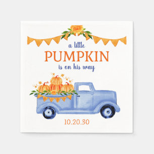 Serviette En Papier Serviettes pour Baby Shower Little Pumpkin Boy