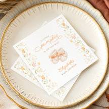 Serviettes pour Baby Shower Little Pumpkin Wildflo