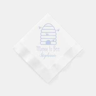 Serviette En Papier Serviettes pour Baby Shower Mama to Bee Blue Hive