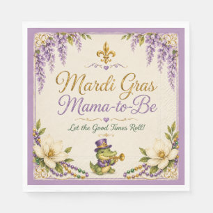 Serviette En Papier Serviettes pour Baby Shower Mardi Gras pour Future