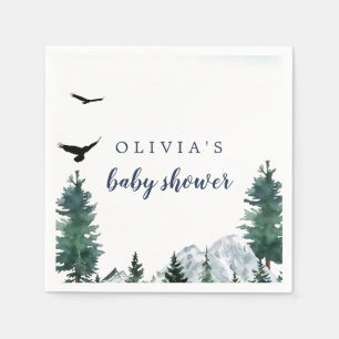 Serviette En Papier Serviettes pour Baby Shower Rocky Mountain