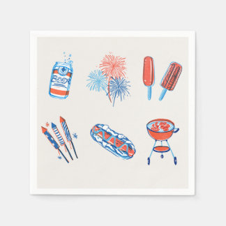 Serviette En Papier Serviettes pour barbecue