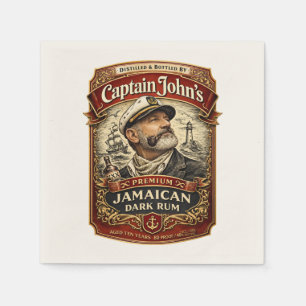 Serviette En Papier Serviettes pour boissons au rhum jamaïcain de luxe