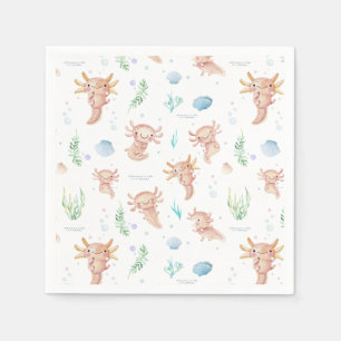 Serviette En Papier Serviettes pour fête d'anniversaire à l'aquarelle