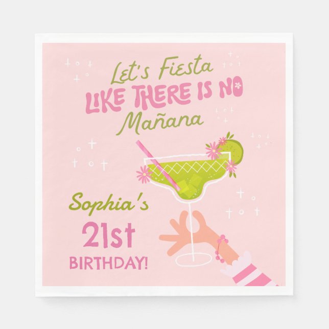 Serviette En Papier Serviettes pour fête d'anniversaire adulte Margari (Devant)