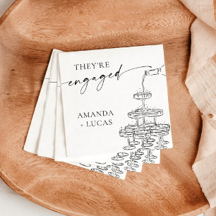 Serviette En Papier Serviettes pour fête de fiançailles, Tour de champ