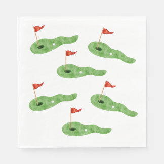 Serviette En Papier Serviettes pour fête de golf