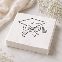 Serviettes pour Fête de Remise des Diplômes, Ruban