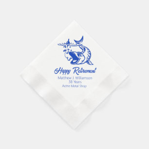 Serviette En Papier Serviettes pour fête de retraite de pêche