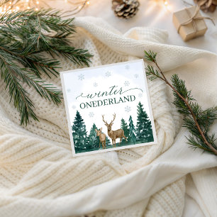 Serviette En Papier Serviettes pour fête hivernale ONEderland