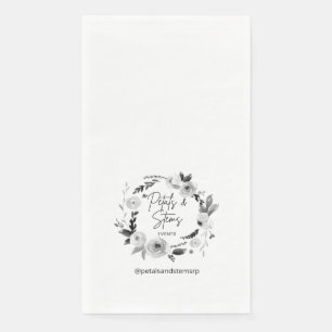 Serviette En Papier Serviettes pour invités avec logo de mariage