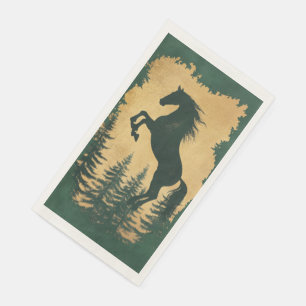 Serviette En Papier Serviettes pour invités en papier motif cheval de