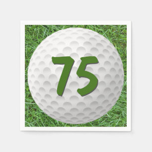 Serviette En Papier Serviettes pour les 75 ans de la balle de golf