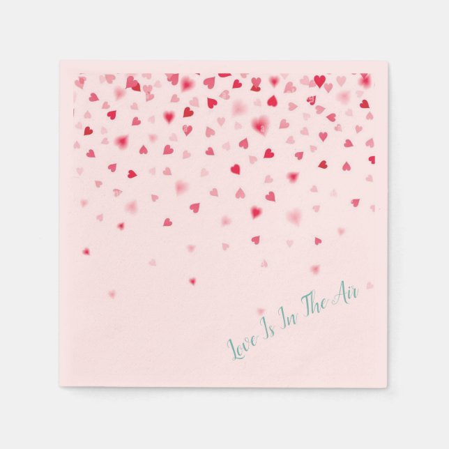 Serviette En Papier Serviettes pour occasion spéciale 'L'amour est dan (Devant)