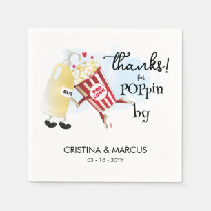 Serviette En Papier Serviettes pour popcorn Merci d'être passé