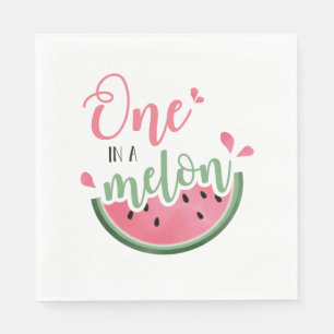 Serviette En Papier Serviettes pour premier anniversaire One in a Melo