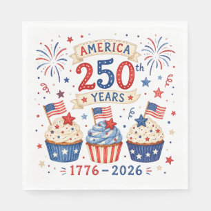 Serviette En Papier Serviettes Rouge Blanc Bleu Fête America 250