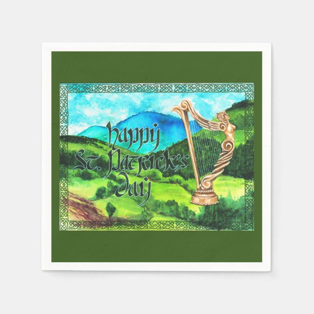 Serviette En Papier Serviettes Saint Patrick (Devant)